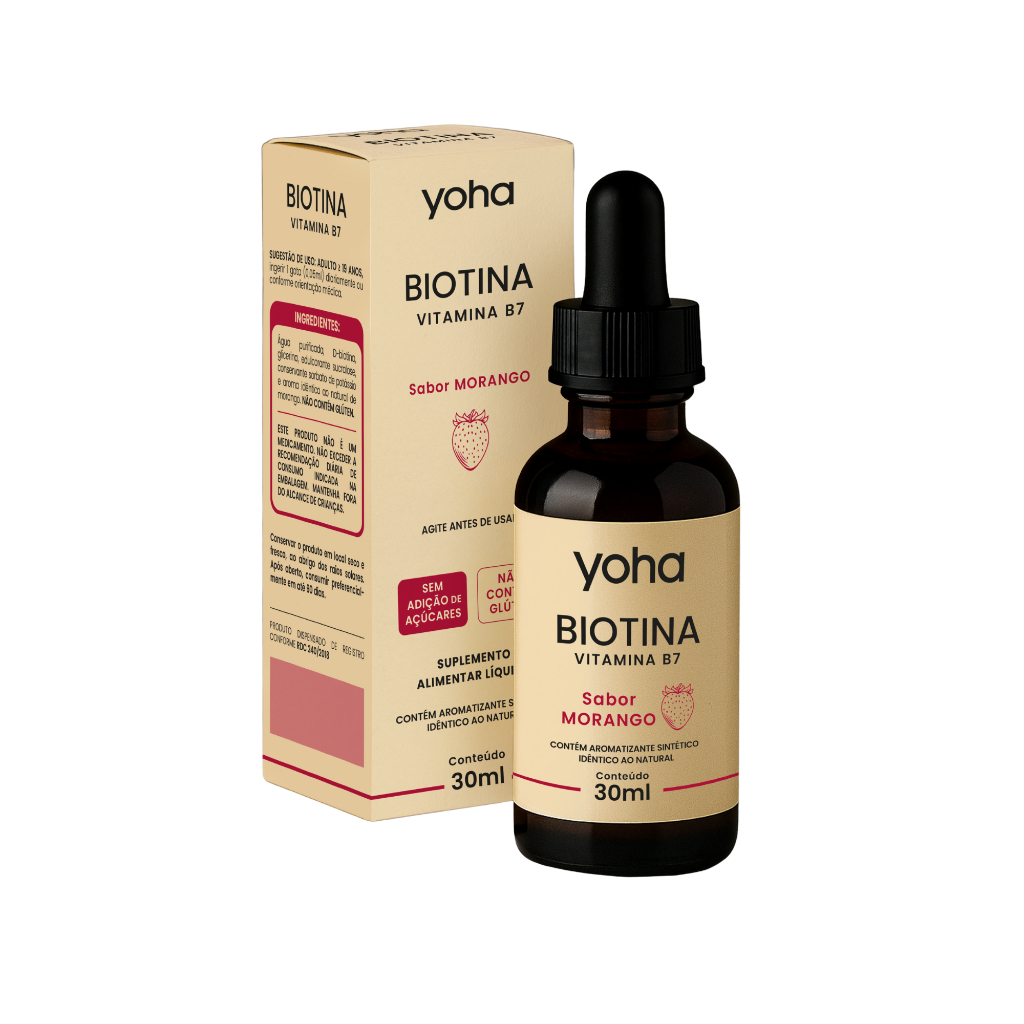 Biotina 30ml 600 Doses Sabor Morango - Yoha em Oferta na Shopee
