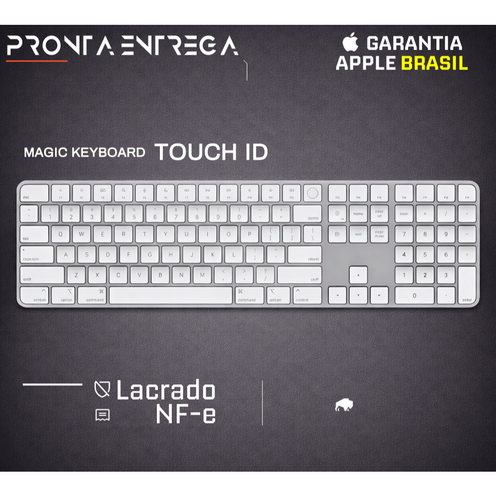 Teclado Apple Magic Keyboard Numeric Keypad Touch ID USB-C