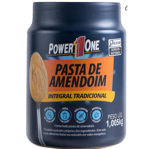 Power One Pasta de Amendoim Tradicional 1kg