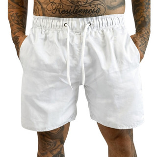 Short Bermuda Tactel Liso Praia Mauricinho Masculino Academia