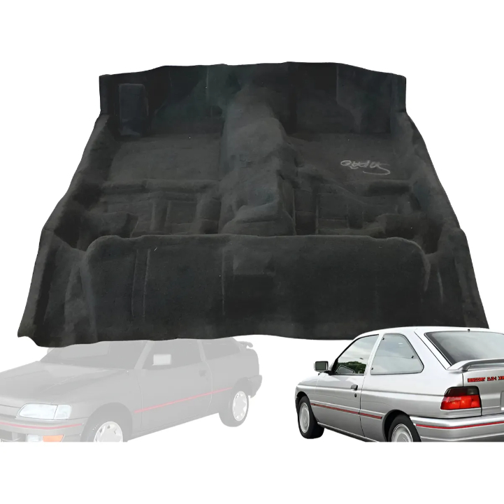Carpete Cinza Chumbo Moldado Ford Escort Sapão (Unico com 6 meses de Garantia)