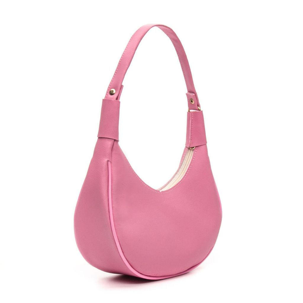 Bolsa Feminina Estilosa Meia Lua Tendência Fashion Handbag Casual Elegante