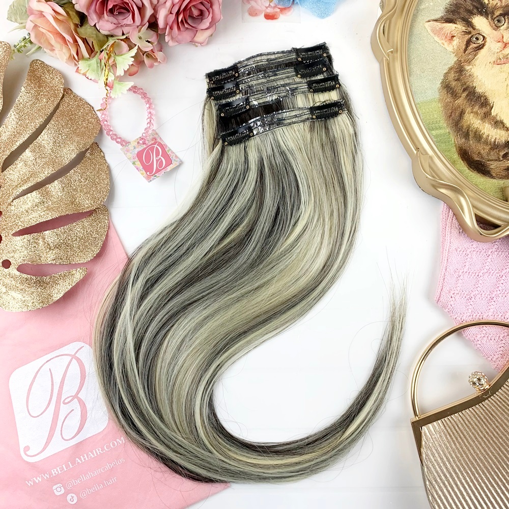 APLIQUE TIC TAC INVISÍVEL MECHA LATERAL  - 2 TELAS FIBRA EUROPEIA LISO ONDULADO CACHEADO