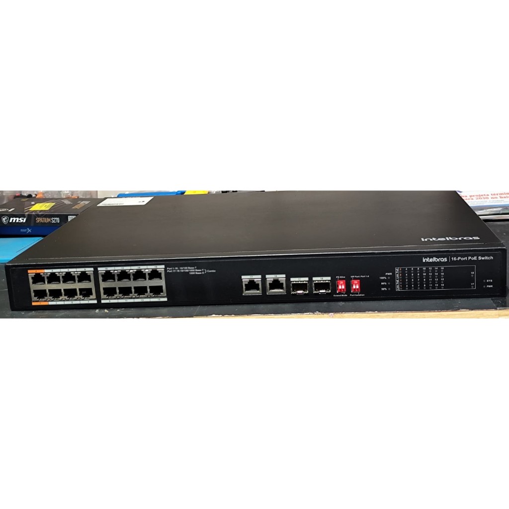 Switch Intelbras 1822 Hi-Poe - 16 Portas