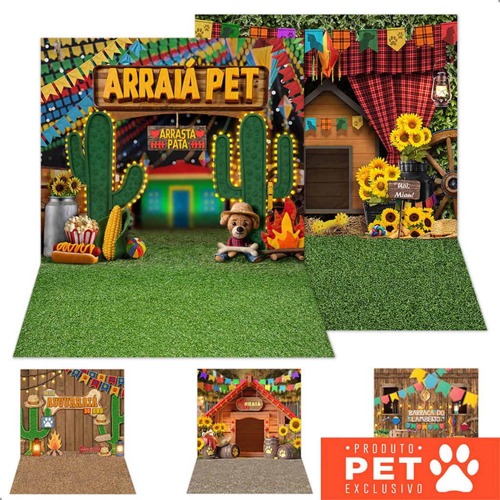 Fundo Fotográfico Painel Pet Shop Em Tecido 1,20x1,70m  Vertical – Vários Modelos em Oferta na Shopee