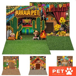 Fundo Fotográfico Pet Shop Painel para Foto Cenário Em Tecido 1,20x1,70m  Vertical – Vários Modelos