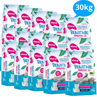 Areia Sanitária De Mandioca Grãos Finos Para Gatos Biodegradável Wisecat 6kg até 30kg em Oferta na Shopee