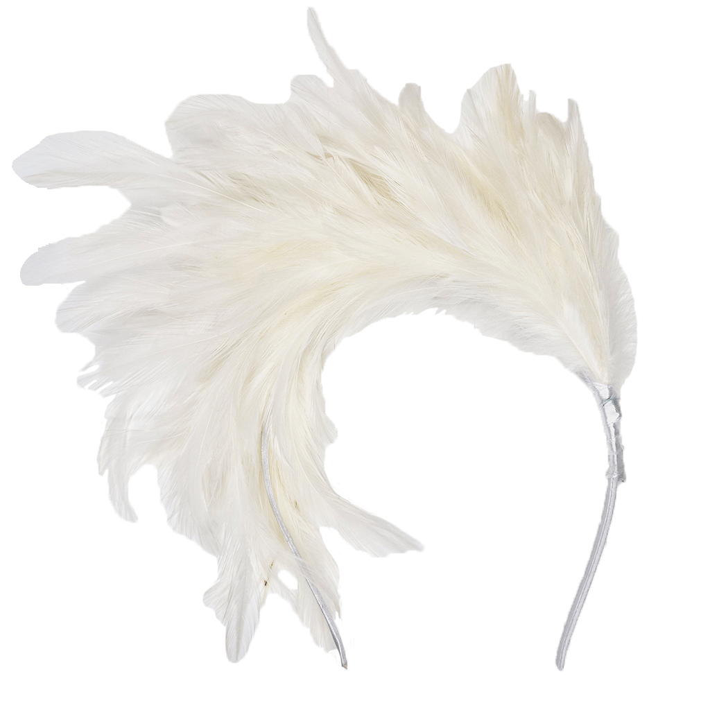 TIARA RAINHA DE BATERIA12X28CM BRANCO CARNAVAL