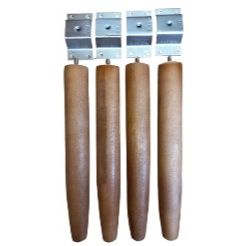 kit 4 Pé palito madeira 35 cm com chapinhas de metal em Oferta na Shopee