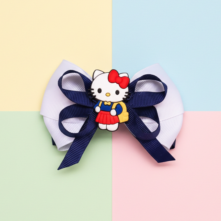 Laço Kali Hello Kitty - Coleção Escolar