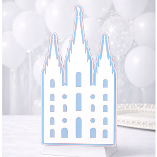 Toten de mesa para Batismo SUD/ Templo SUD/ Toten de Festa/ Toten de mesa Jesus Cristo em Oferta na Shopee