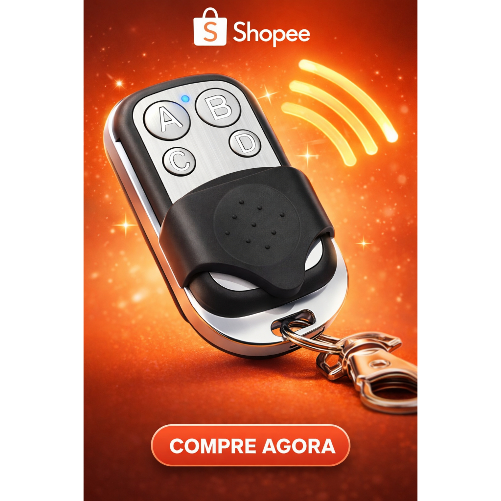 KIt Controle Remoto Automatico 433MHz + Bateria Para Portão Elétrico Universal Garagem Casa em Oferta na Shopee