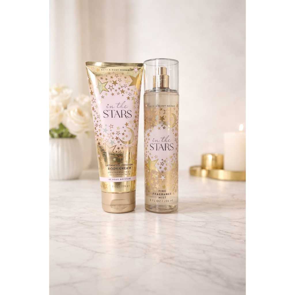 KIT BODY SPLASH + BODY CREAM IN THE STARS - BATH AND BODY WORKS