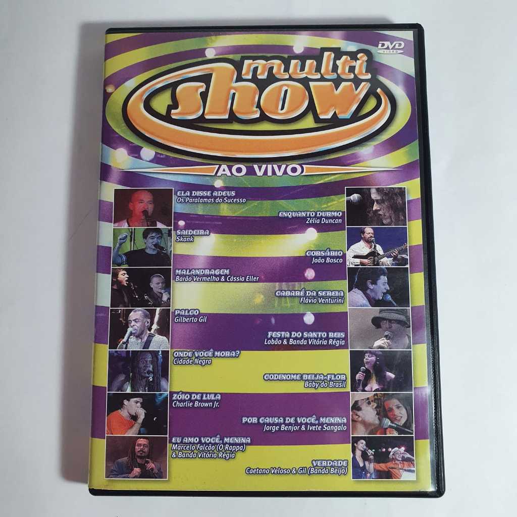DVD Multishow Ao Vivo – Vários Artistas – Rock / MPB / Pop Nacional – Original - Coletânea - Music
