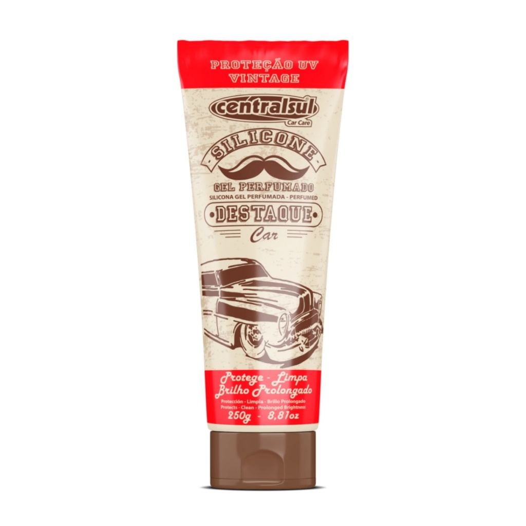 BISNAGA DE SILICONE GEL VINTAGE CENTRALSUL 250G — imagem 2 de 2