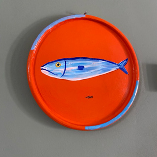 Prato decorativo de argila - Sardinha marítima em Oferta na Shopee