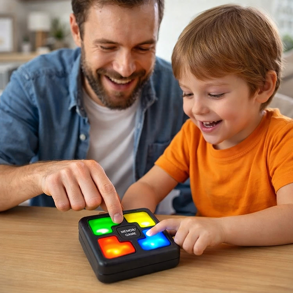 Kit Jogo da Memória Infantil Interativo com Luz e Som – Educativo