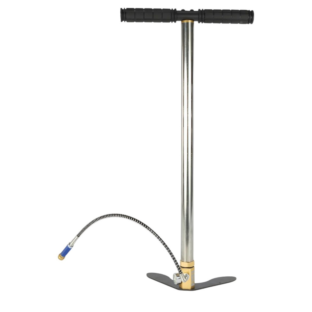 Bomba Manual Para Carabina Pcp 300 Bar - Fixxar Prateado