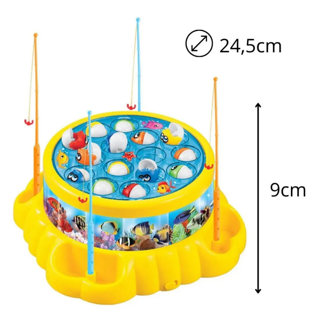 Brinquedo Pescaria Mini Pega Peixe Pescaria Maluca Infantil - Art Brink