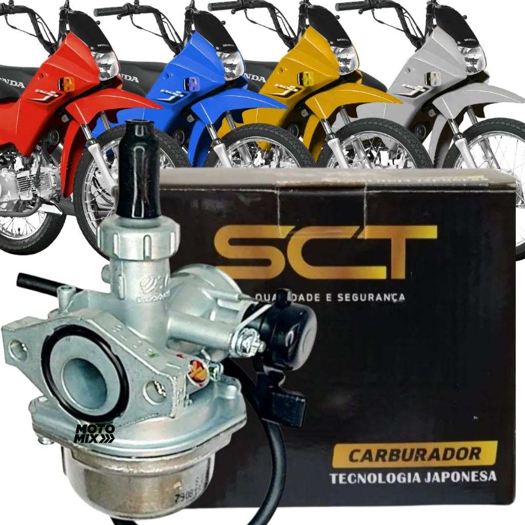 Carburador Completo Honda Pop 100 2007 Até 2015 Sct