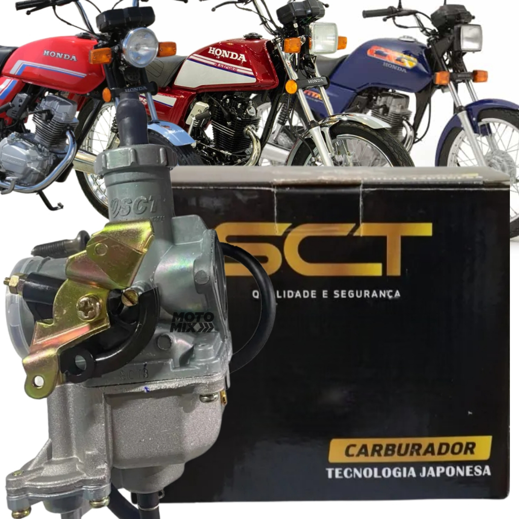 Carburador Completo Cg Titan 125 Ml Turuna Today 1983 Até 1999 Com Ecco SCT