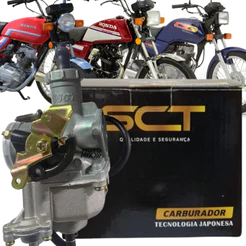 Carburador Completo Cg Titan 125 Ml Turuna Today 1983 Até 1999 Com Ecco SCT