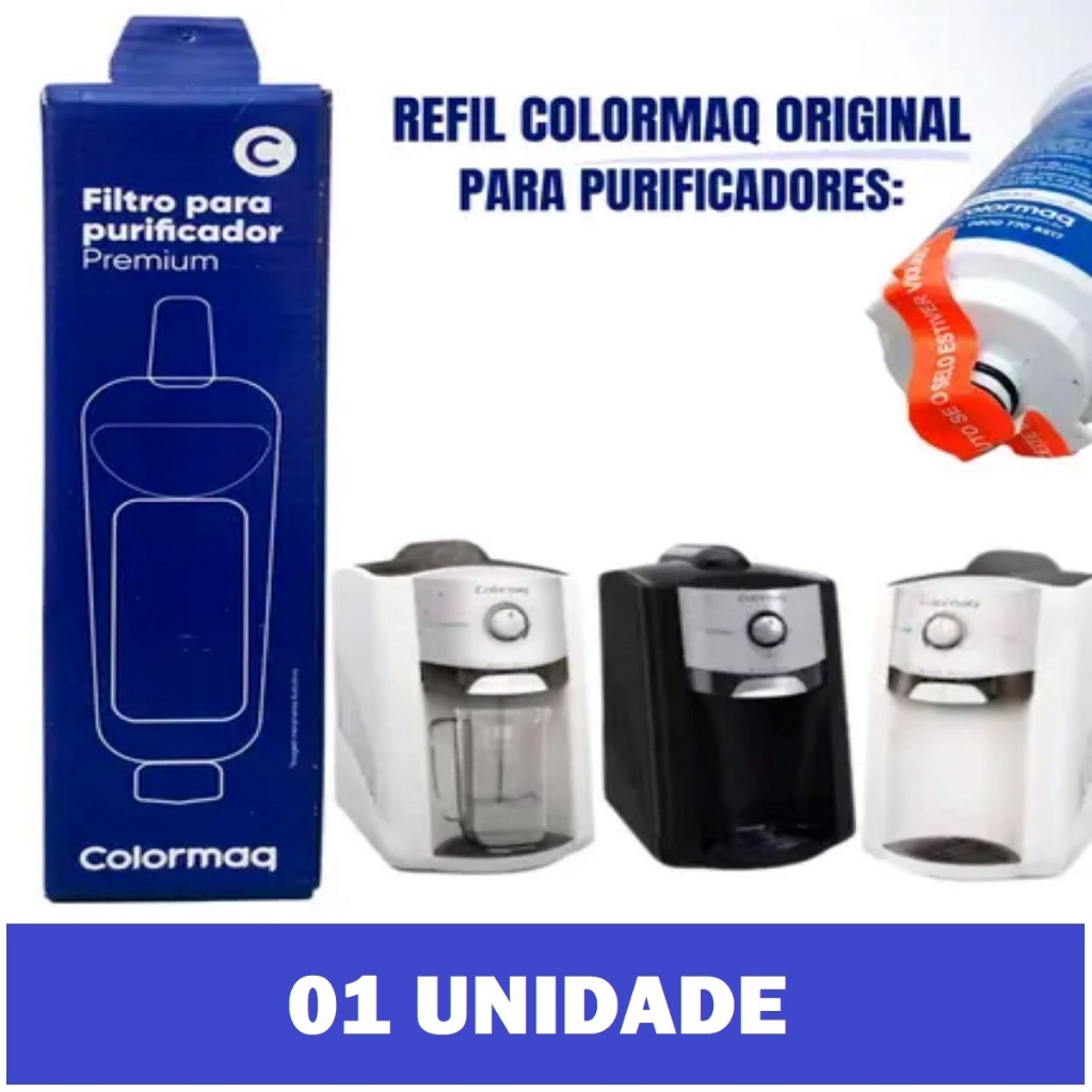 Refil Filtro Vela Purificador de Água Carvão Ativado Original Colormaq Premium