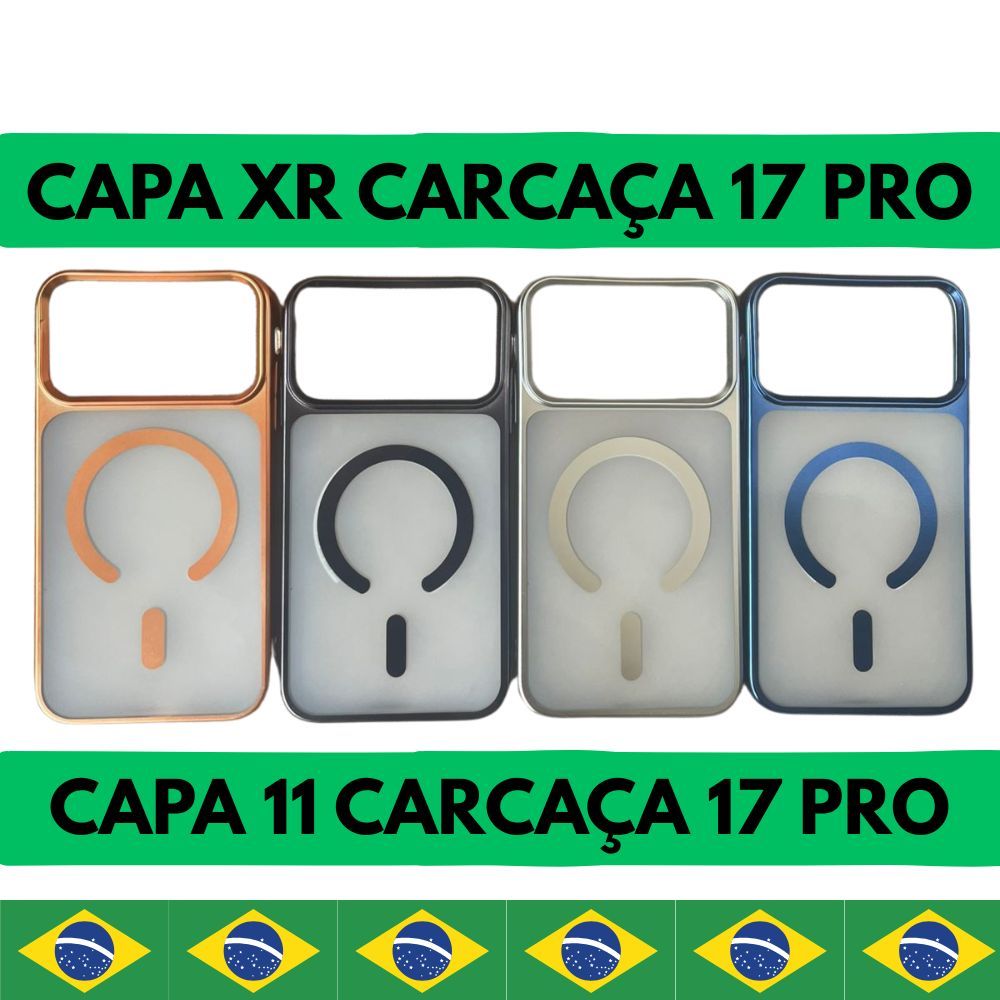 Capa XR adaptado 17 Pro Capinha XR carcaça 17 Pro Case XR no 17 Pro Capa XR para 17 Pro XR to 17 Pro Adaptado
