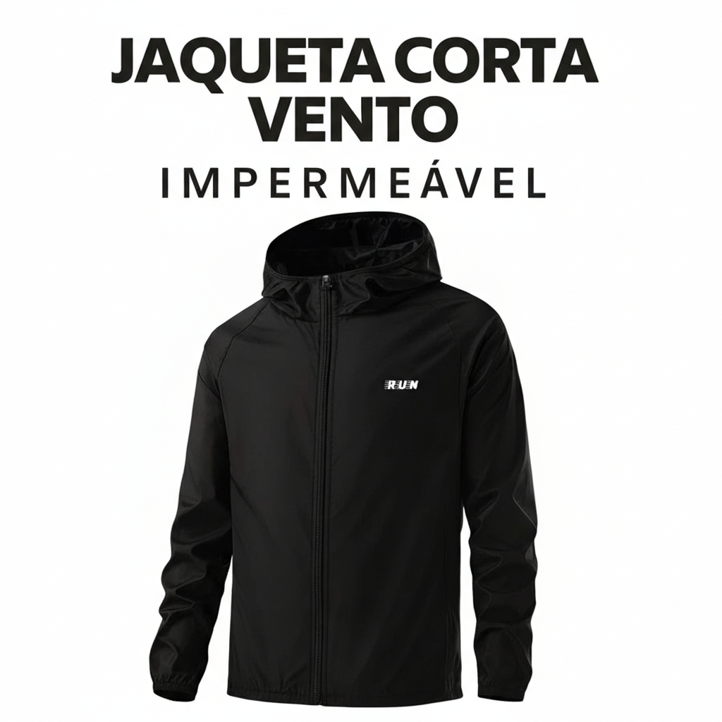 Blusa de Frio Jaqueta Corta Vento Impermeável UV+ Gola Alta Semi Forrada Corrida Academia em Oferta na Shopee