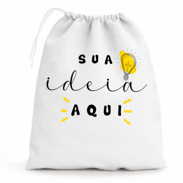 Sacolinha Surpresa Personalizada Lembrancinha Aniversário 15x20cm com Cordão Surpresa Infantil Doces Brinquedos Festas