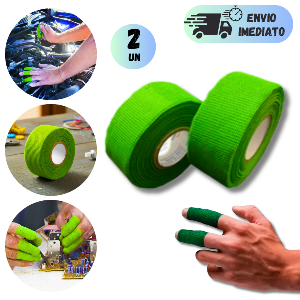 KIT 2/1 FITAS CREMER BANTEX 25mm x 15 METROS PROTETOR PARA DEDOS E MÃOS  BANDAGEM CORTES E ESPORTES em Oferta na Shopee