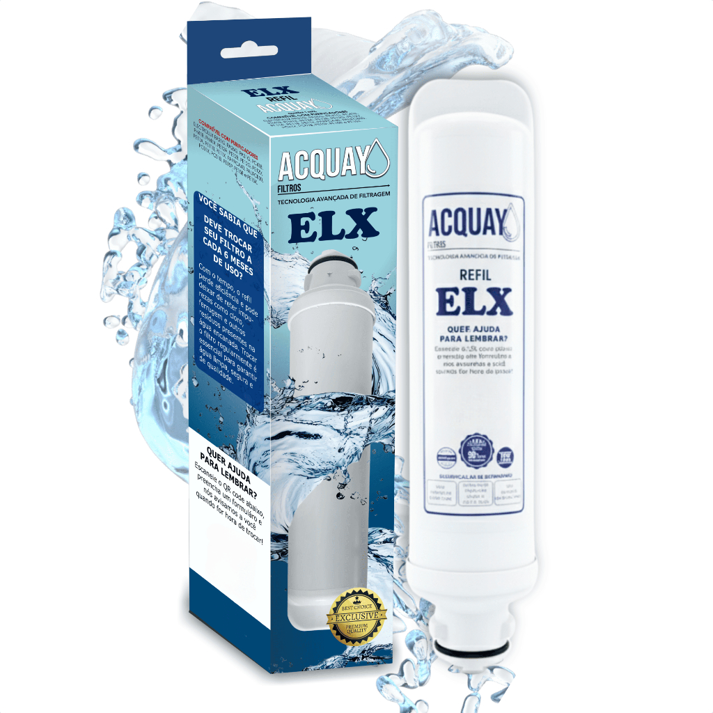 Refil Filtro Água Compatível Electrolux PE11B PE11X PC41 PH41B PH41X Acquay ELX 30/40  Purificador
