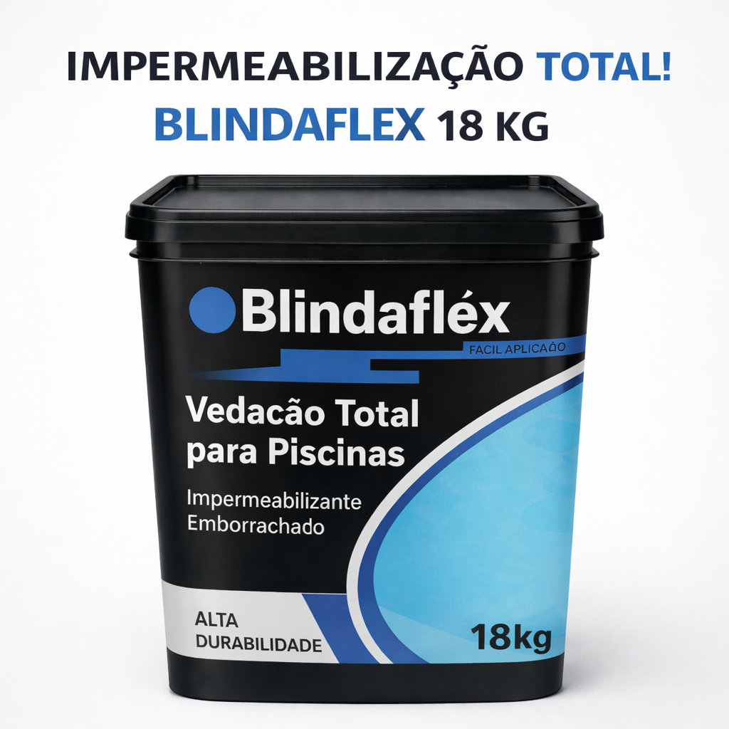 Tinta Acrílica Impermeável para Piscinas e Lagos em Alvenaria Balde 18KG Pronto para Uso Qualidade