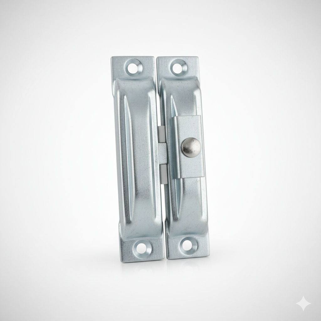 1 Par Fecho Tranqueta Com Puxador Em Aço P/ Janela Veneziana