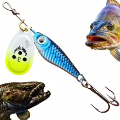 Isca Artificial Spinner Laser Tucunaré Traira Brack Bass Fundo 12 Gramas