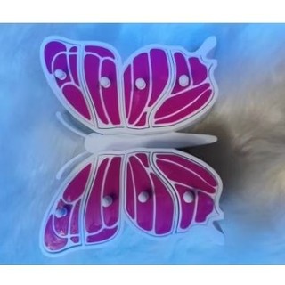 Porta-Joias Borboleta Rosa Organizador de Brincos Colares Acessórios Decorativo