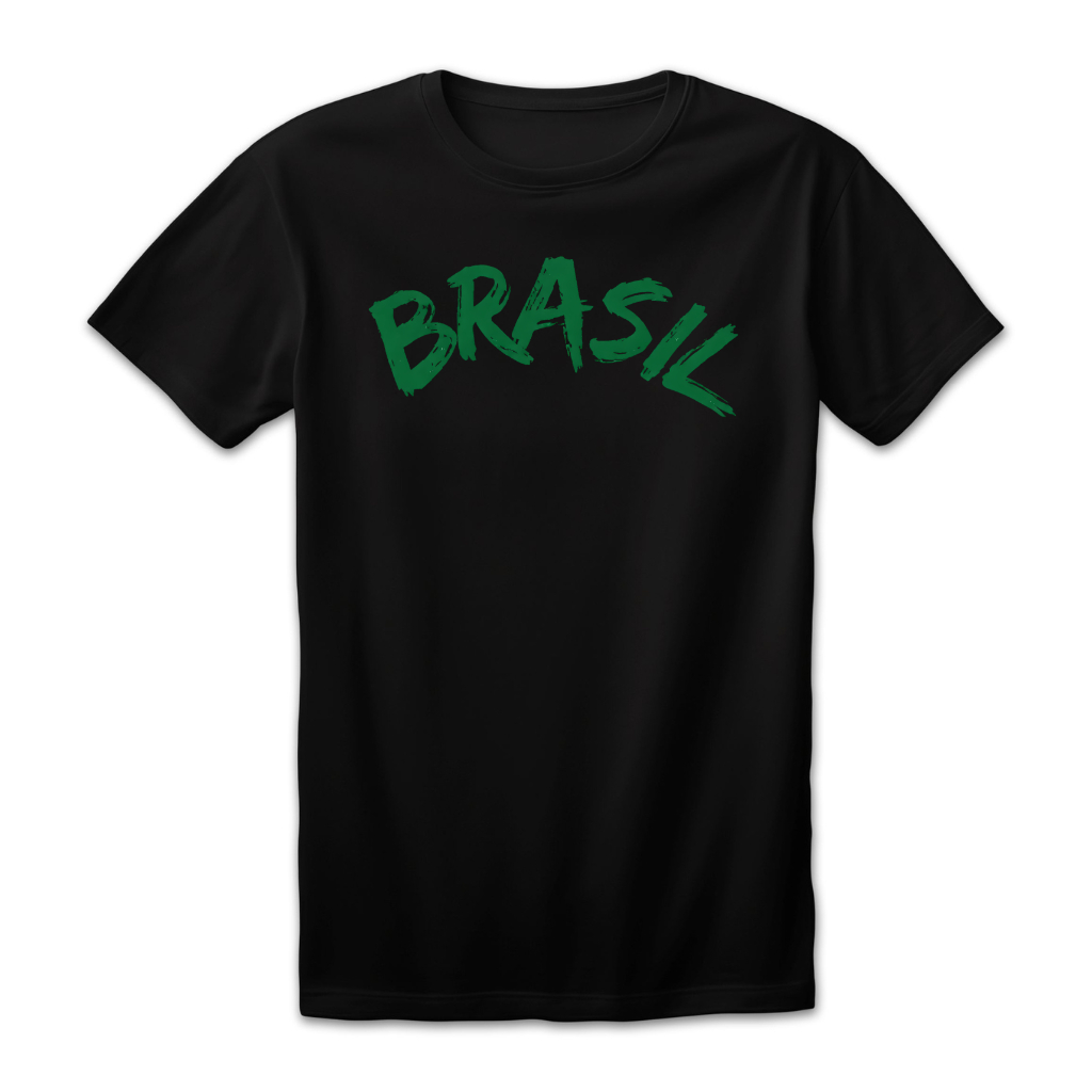 Camiseta Unissex Estampa Brasil Verde Copa do Mundo 2026 Futebol Algodão Conforto Promoção Casual
