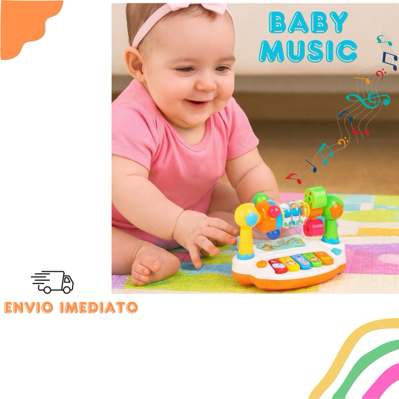 Brinquedo com Música Giratória para Bebês