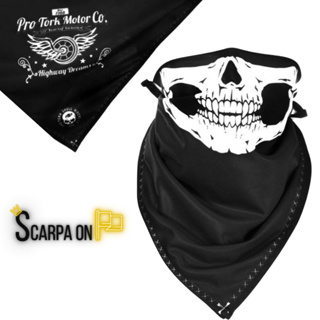 Bandana Balaclava Skull Riders Caveira Máscara Preta Proteção UV Pro Tork em Oferta na Shopee