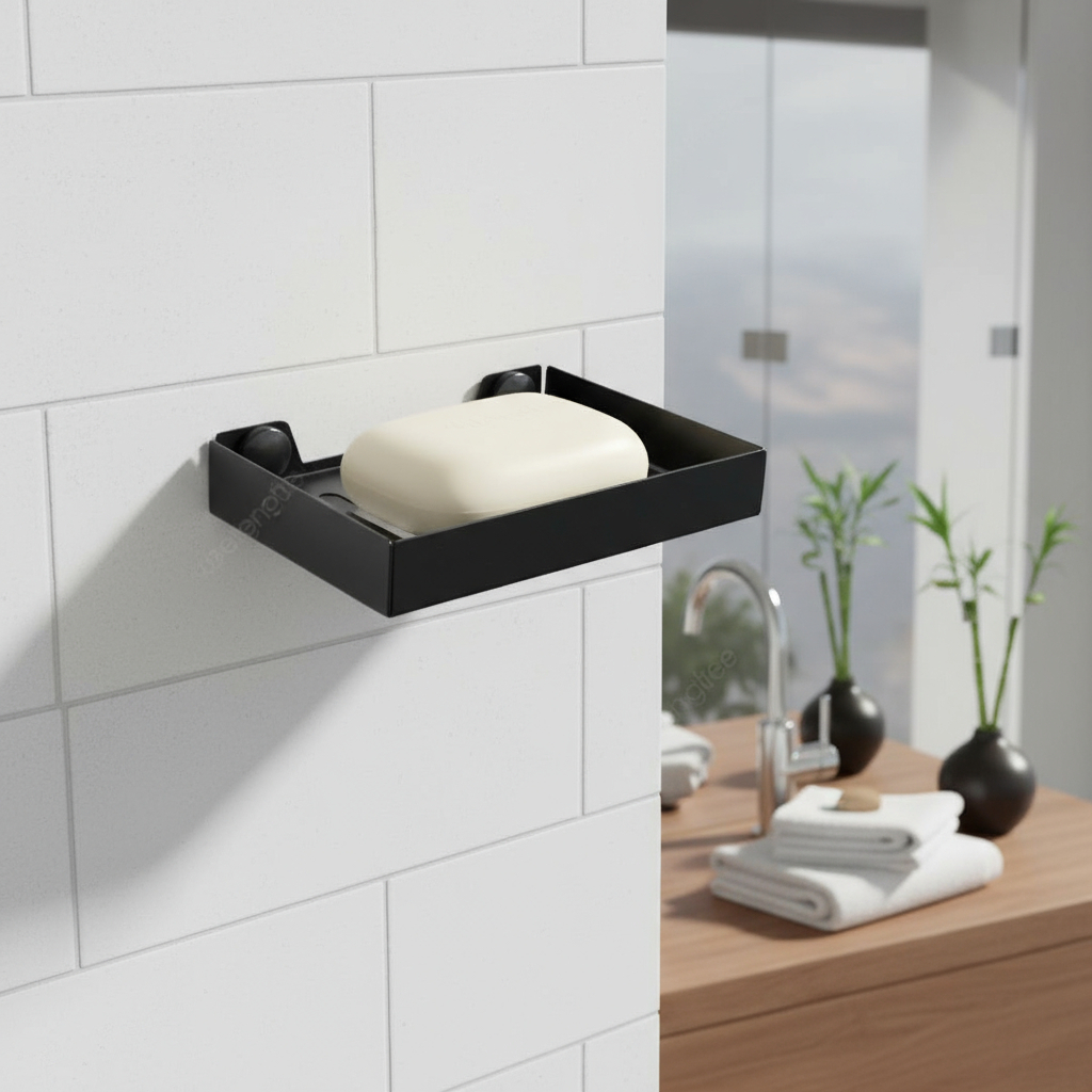 Kit Acessórios Para Banheiro 5 Peças Preto Fosco | Resistente Alta Qualidade — imagem 2 de 2