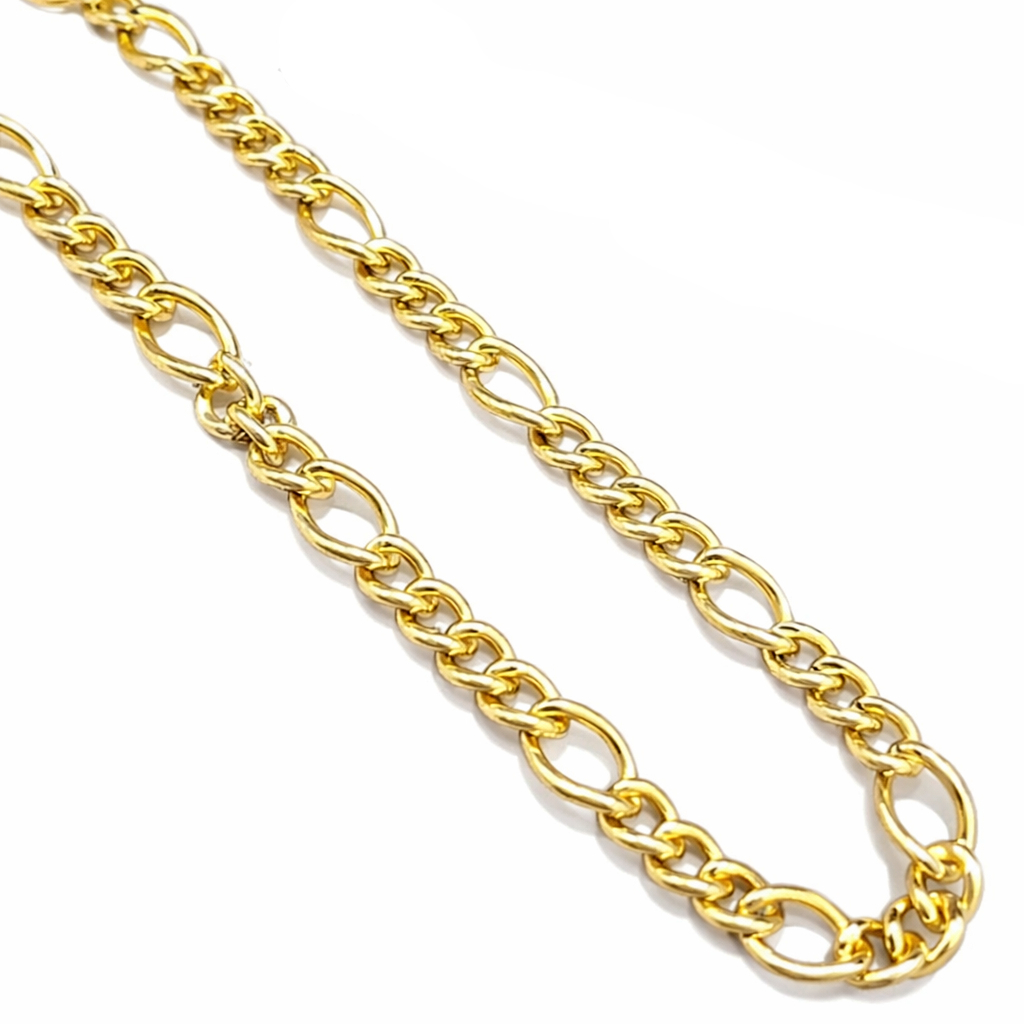 5 Metros de Corrente Dourada em Alumínio Especificação 3-1 em Oferta na Shopee