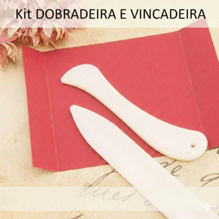 Kit Dobradeira E Vincadeira De Papel Para Cartonagem em Oferta na Shopee