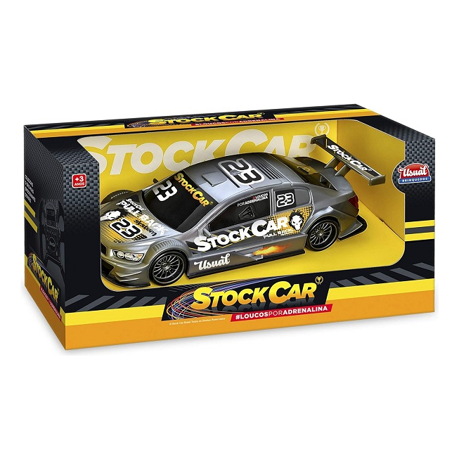 Carro Fricção Stock Car Usual 258 Cinza Verde Azul Laranja Usual Brinquedos