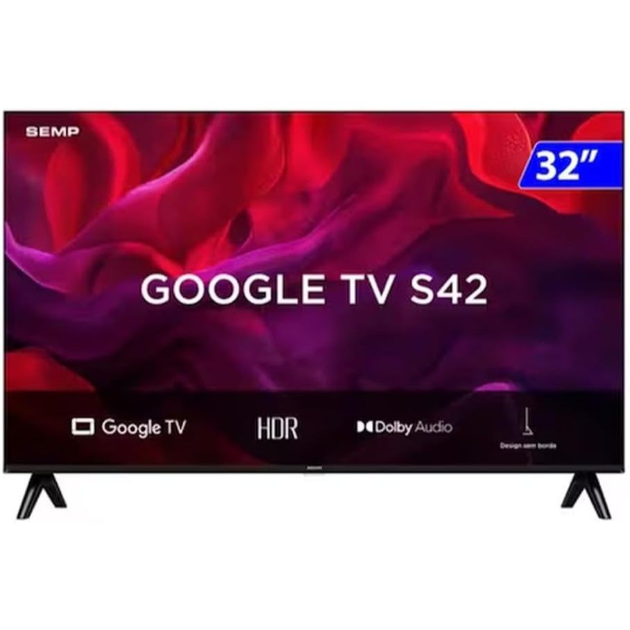 Smart Tv LED HD 32 Semp 32s42 Bluetooth Wi-fi Google Tv — R$ 999,00 em Shopee