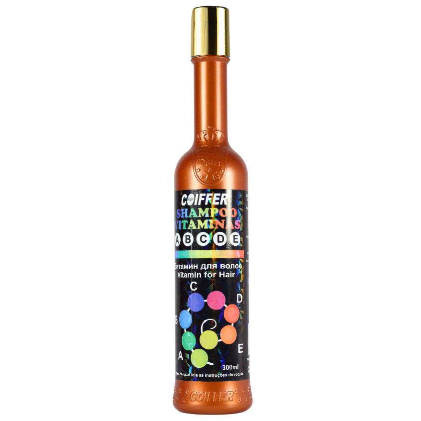 SHAMPOO VITAMINAS COIFFER 300ML (Repõe Vitaminas e Previne Queda)