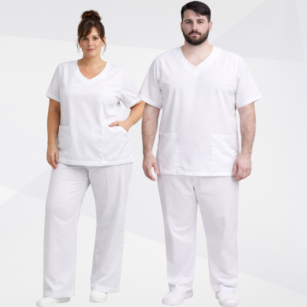 Pijama Cirúrgico Hospitalar Conjunto Plus Size Scrub Unissex Uniforme Privativo Profissional
