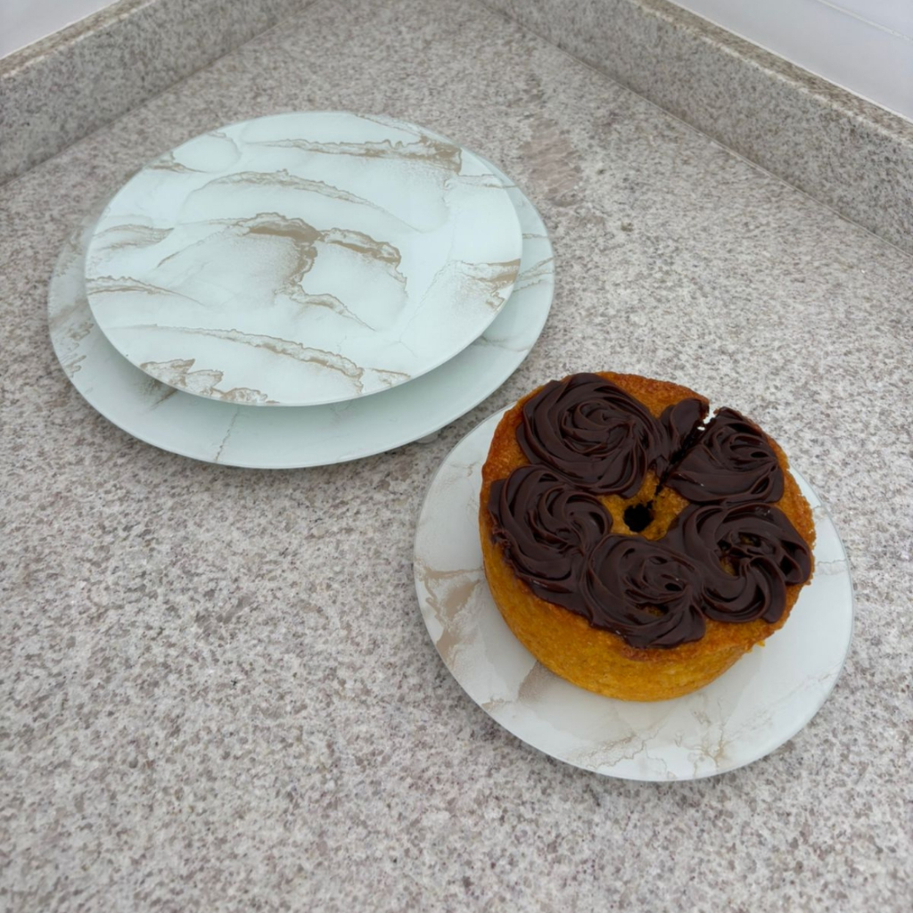 Boleira De Vidro Prato Para Bolo Tabuleiro Bailarina Expositor para Bolos, Doces Cupcakes