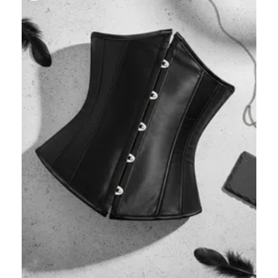 Corset Underbust Cetim Espartilho Cinta Modeladora Afina Cintura em Oferta na Shopee