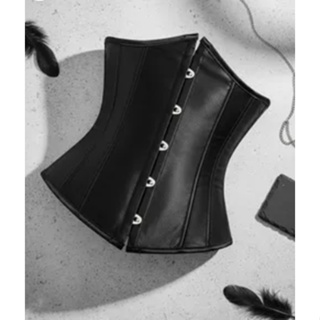 Corset Underbust Cetim Espartilho Cinta Modeladora Afina Cintura em Oferta na Shopee