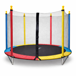 Pula Pula 1,80m 100kg com Tubos Reforçados e Rede Dupla Proteção Cama Elástica Infantil em Oferta na Shopee